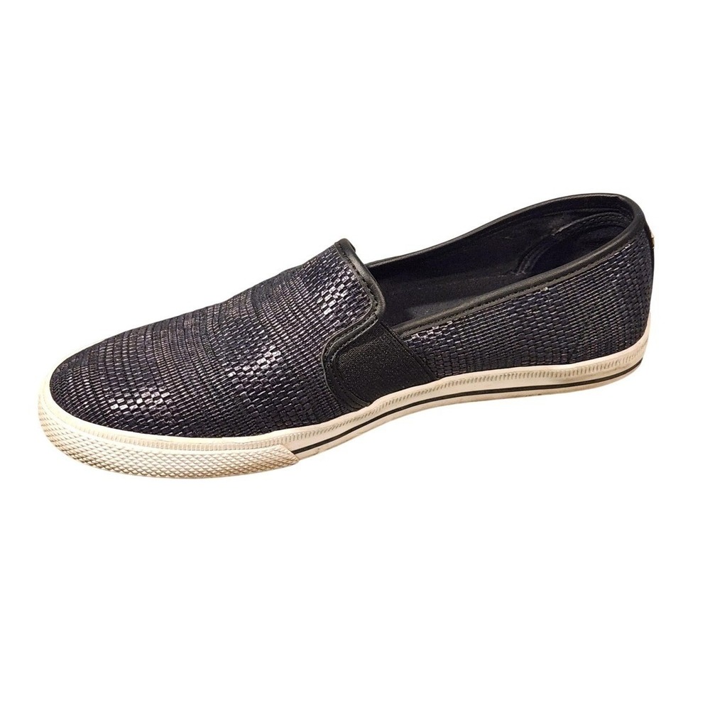 Lauren Ralph Lauren Slip On Shoes Womens Size 9 Blue Woven Casual Sneakers